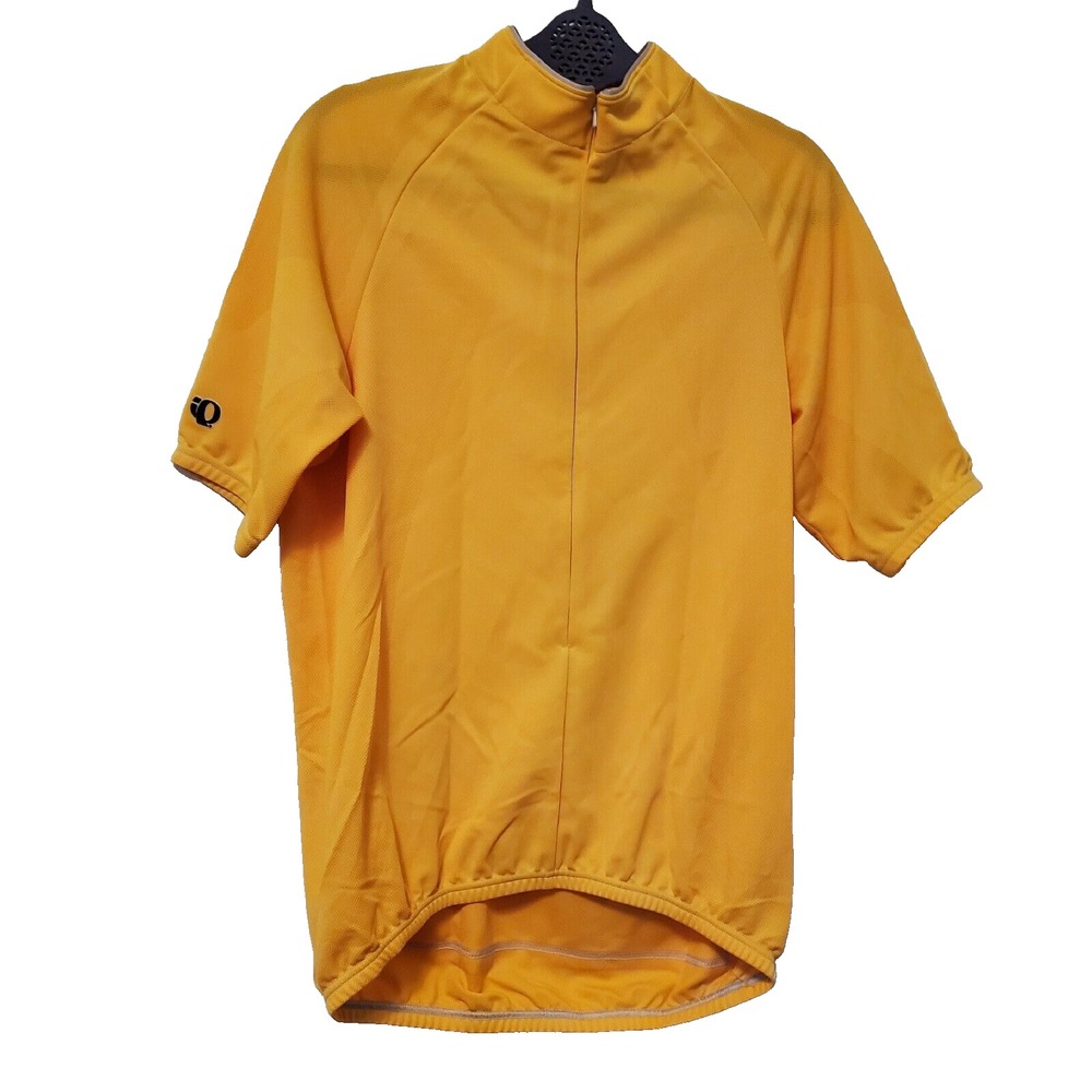 Pearl Izumi Mens Cycling Jersey Large Yellow Short Sleeve 0615 Spring 03 Mesh